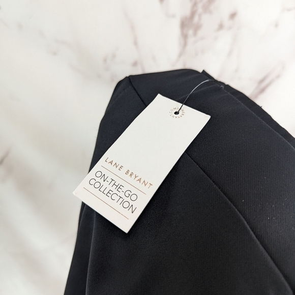 Lane Bryant Pants Womens 28 4X Black On The Go Ankle Mid Rise Stretch Pull On - Picture 8 of 13